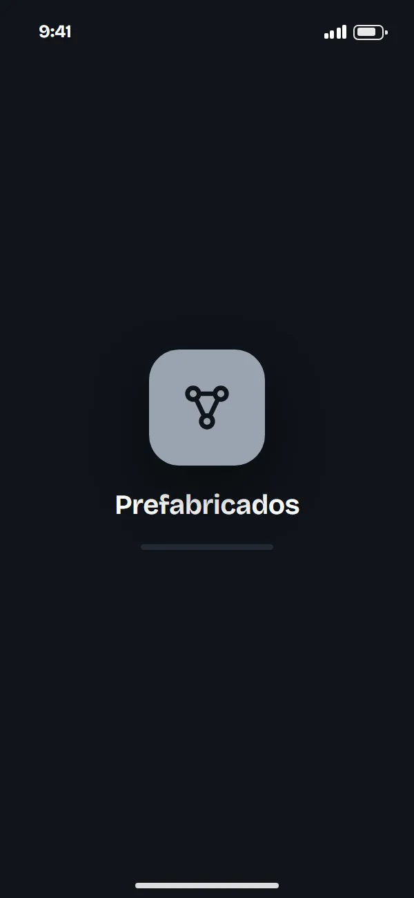 Pantalla de despachos de una planta de prefabricados